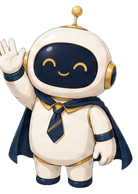 手を振るAIマスコット
