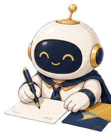 手紙を書くAIマスコット